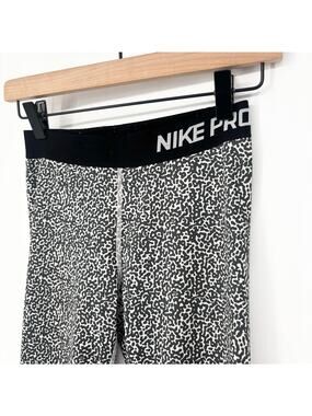 Nike Pro Animal Print Pattern Athletic Leggings Tights Size S